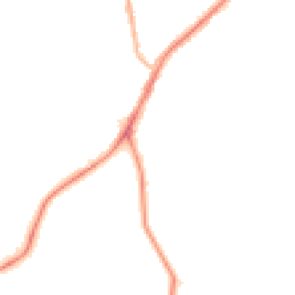 Night-time road noise heatmap for NE16 5QF
