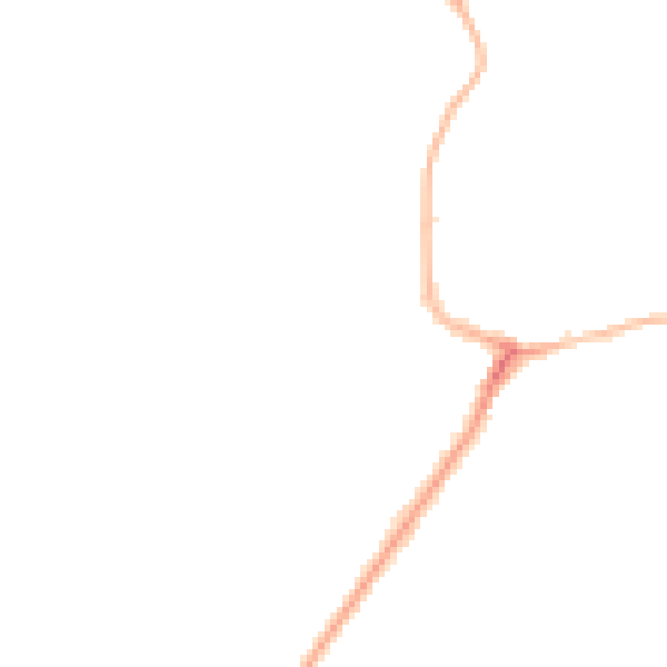 Night-time road noise heatmap for NE16 5ZD