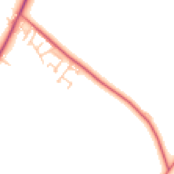Daytime road noise heatmap for NE16 6DF