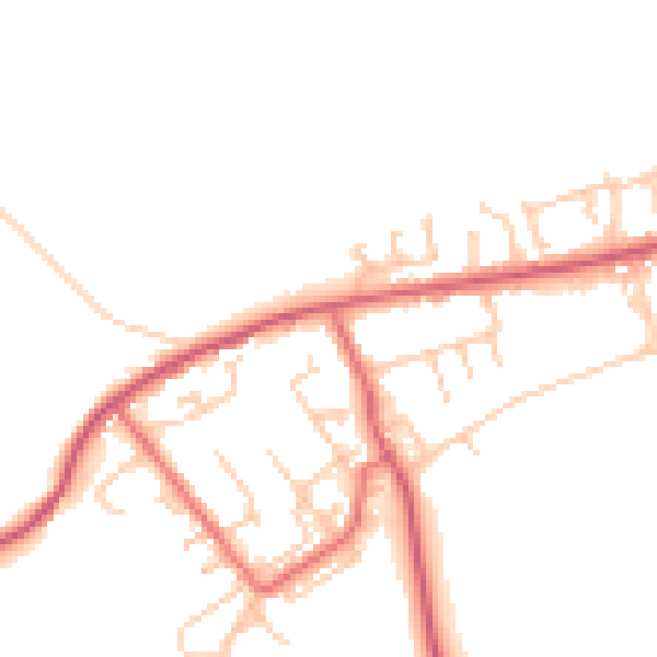 Daytime road noise heatmap for NE16 6HD