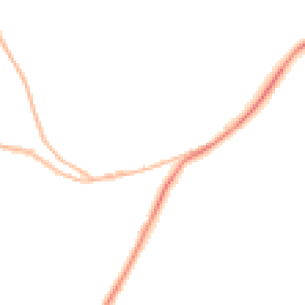 Night-time road noise heatmap for NE16 6NW