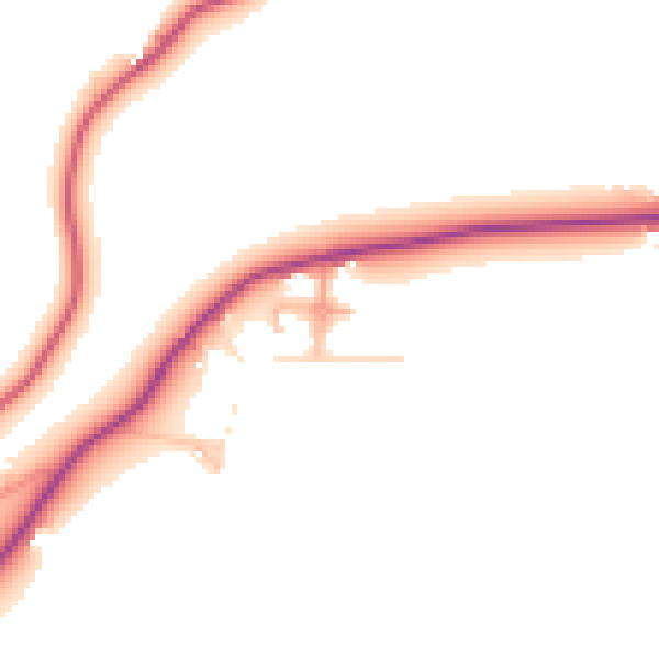 Daytime road noise heatmap for NE16 6PD