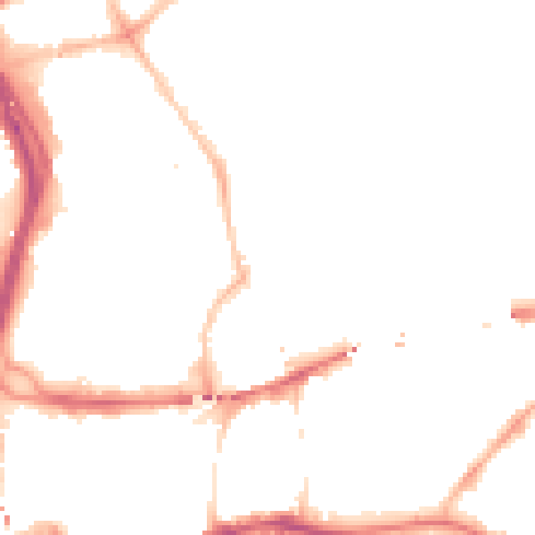 Night-time road noise heatmap for NE2 1AW