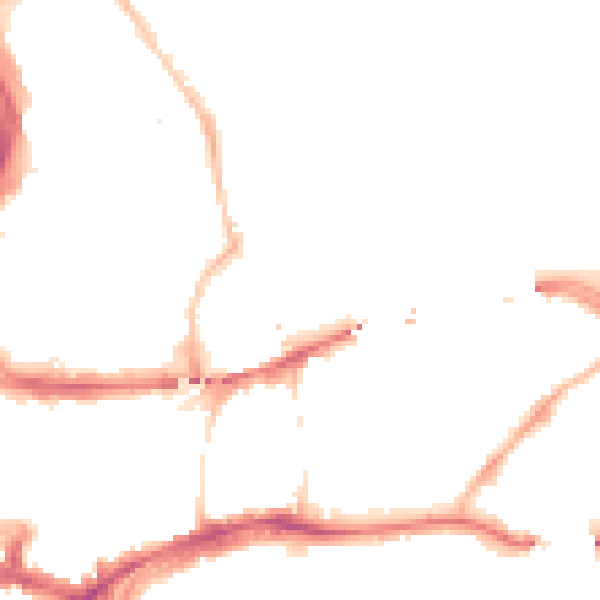Night-time road noise heatmap for NE2 1BX