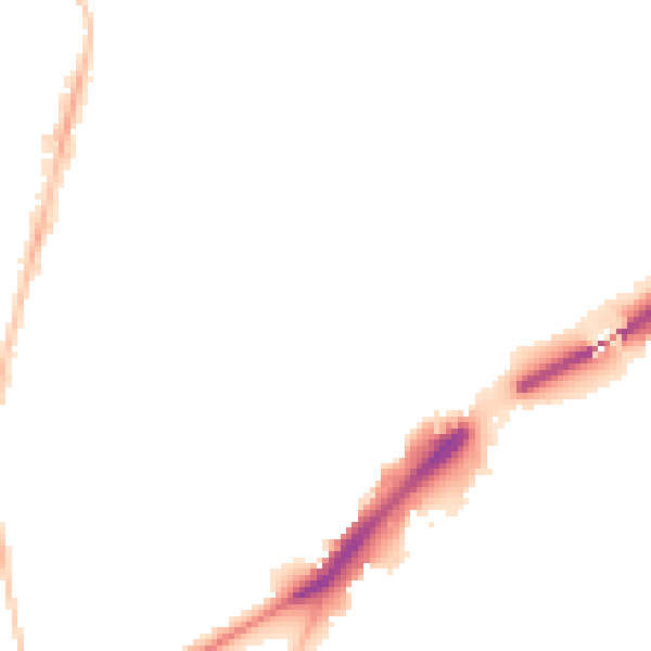 Night-time road noise heatmap for NE2 2AW