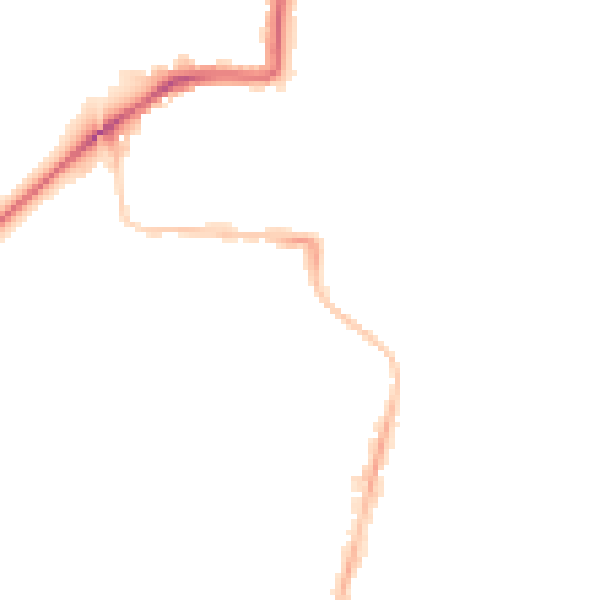 Night-time road noise heatmap for NE2 2DN