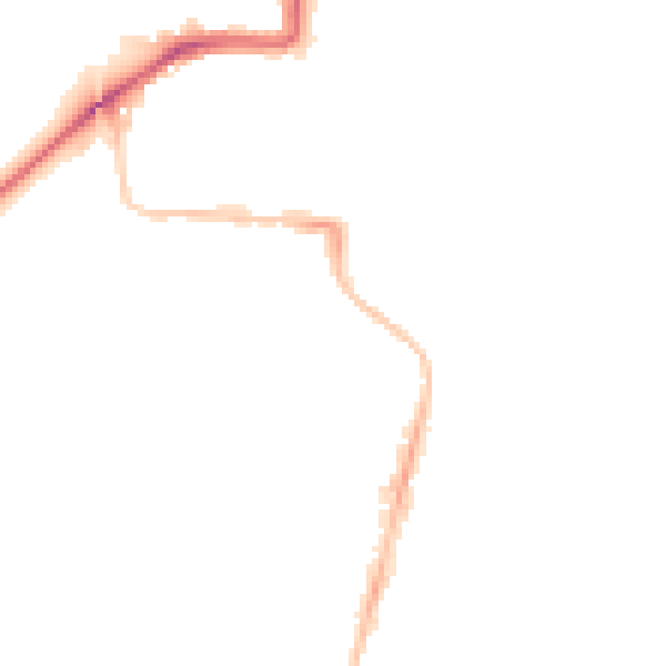 Night-time road noise heatmap for NE2 2DP