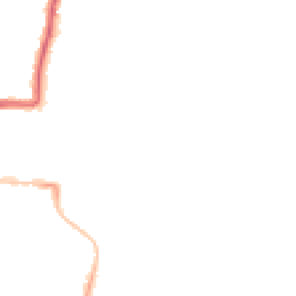 Night-time road noise heatmap for NE2 2EA