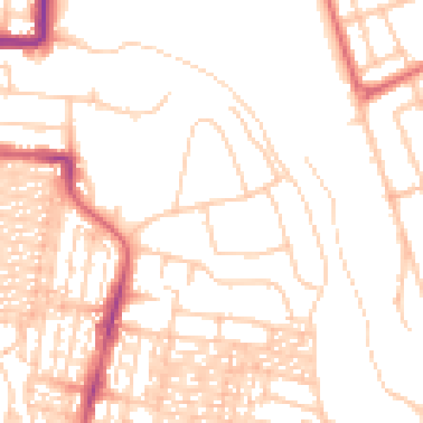 Daytime road noise heatmap for NE2 2HE
