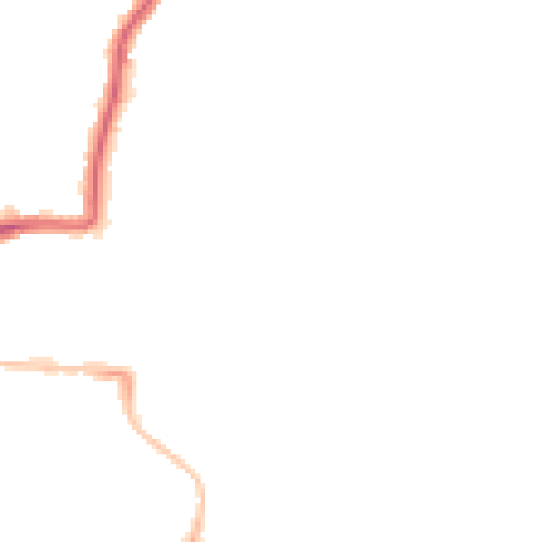 Night-time road noise heatmap for NE2 2HG