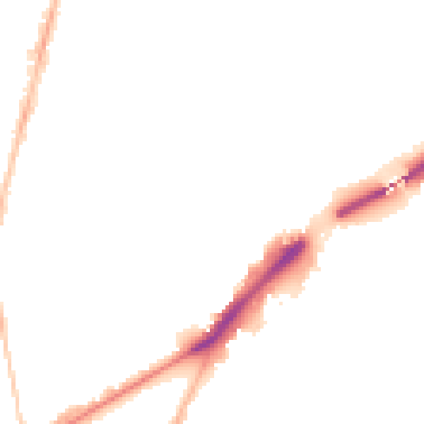 Night-time road noise heatmap for NE2 2JJ