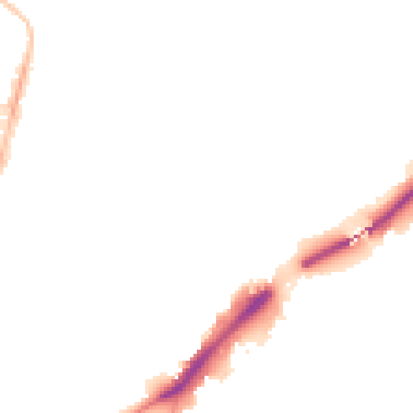 Night-time road noise heatmap for NE2 2JP