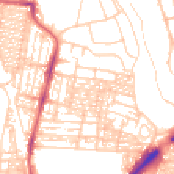 Daytime road noise heatmap for NE2 2NE