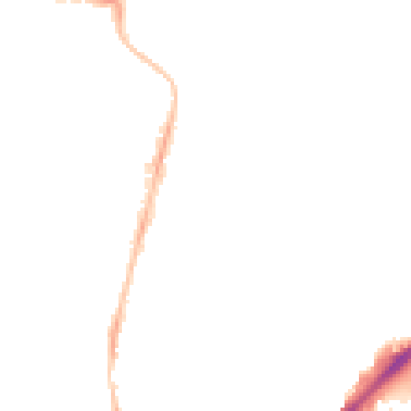 Night-time road noise heatmap for NE2 2PJ