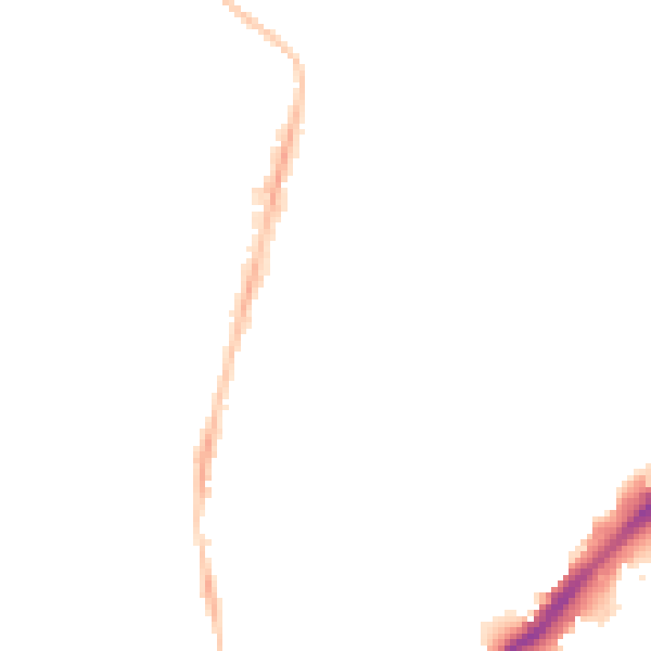 Night-time road noise heatmap for NE2 2PP