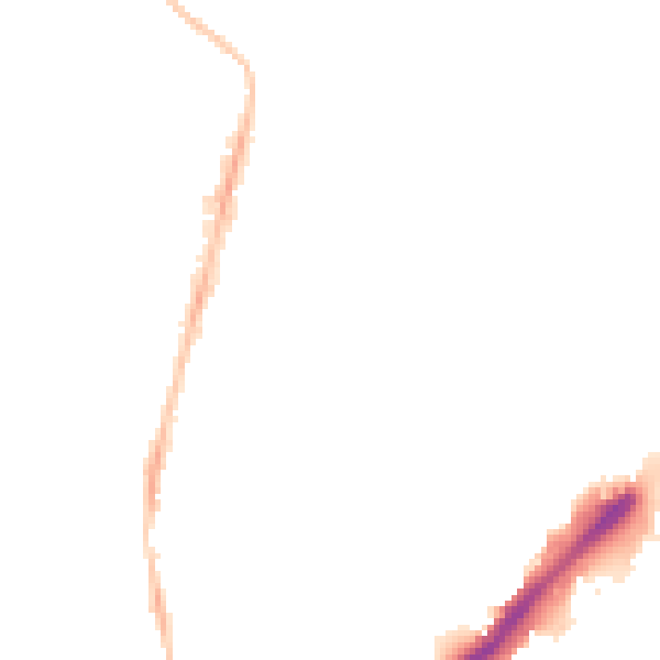 Night-time road noise heatmap for NE2 2PQ