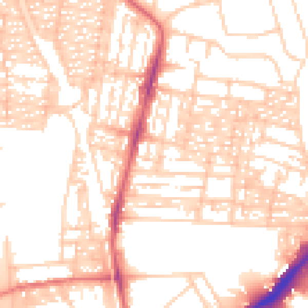 Daytime road noise heatmap for NE2 2RB