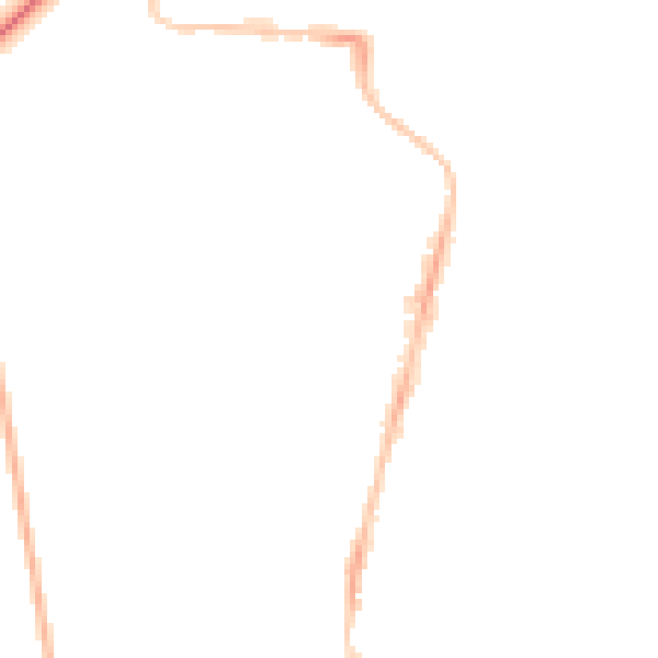 Night-time road noise heatmap for NE2 2SY