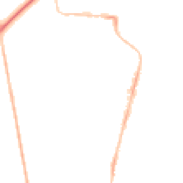 Night-time road noise heatmap for NE2 3DF
