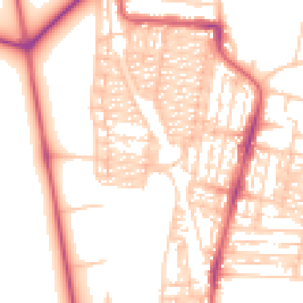 Daytime road noise heatmap for NE2 3DH
