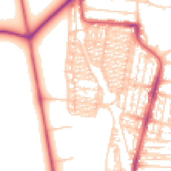 Daytime road noise heatmap for NE2 3DL