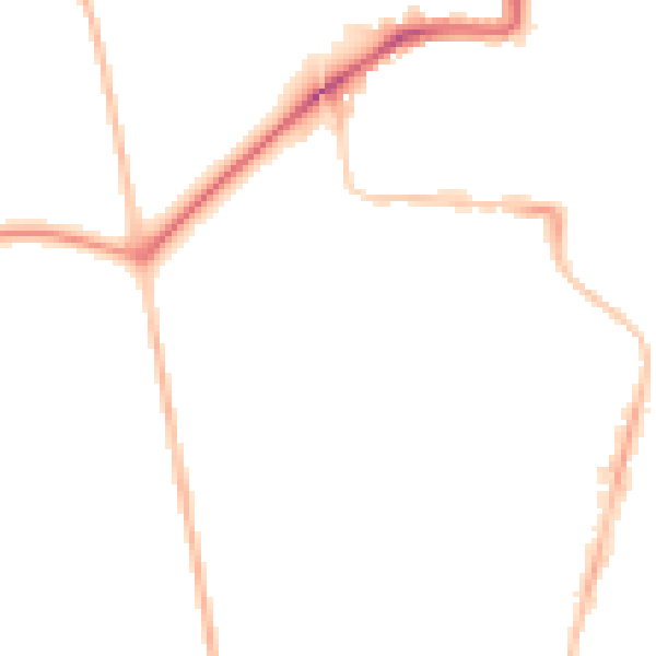 Night-time road noise heatmap for NE2 3DS