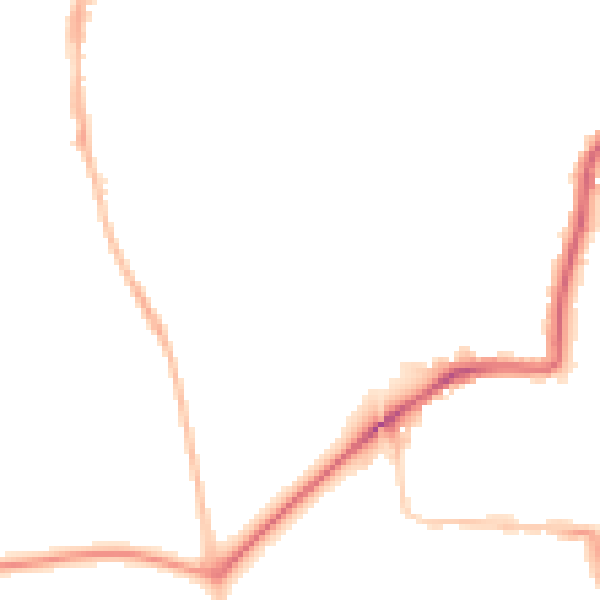 Night-time road noise heatmap for NE2 3NQ