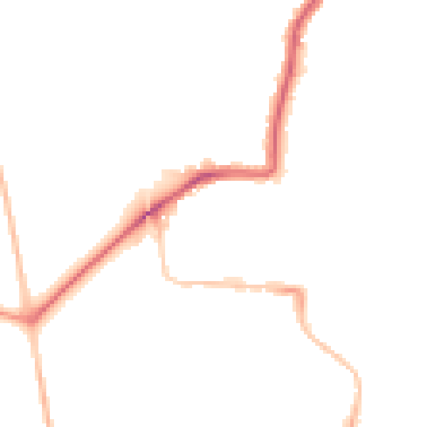 Night-time road noise heatmap for NE2 3QE