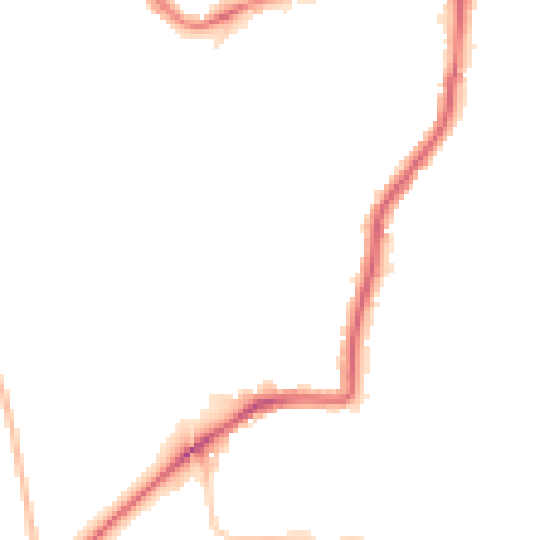 Night-time road noise heatmap for NE2 3QQ
