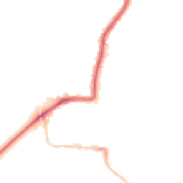 Night-time road noise heatmap for NE2 3QY