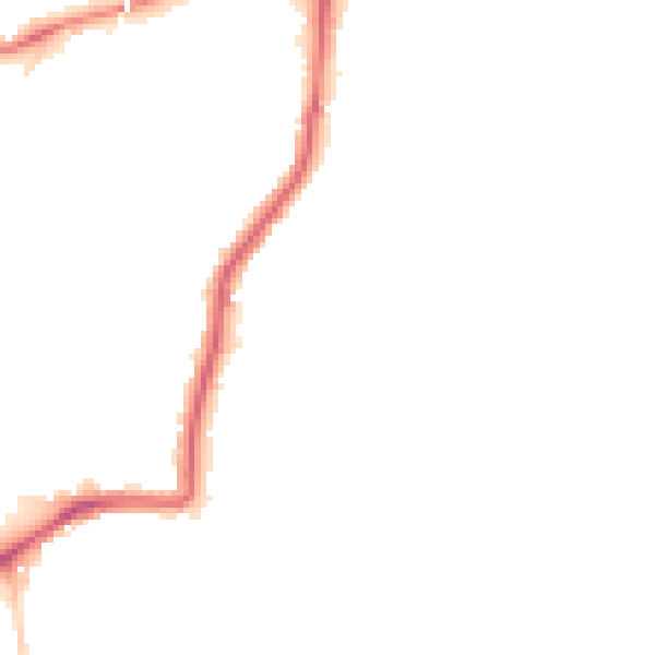 Night-time road noise heatmap for NE2 3RG