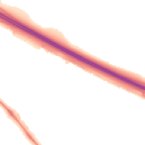 Night-time road noise heatmap for NE2 4AP