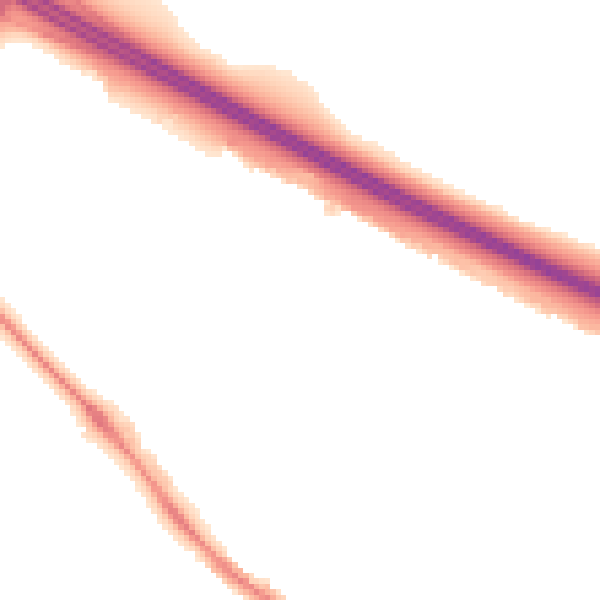 Night-time road noise heatmap for NE2 4LS