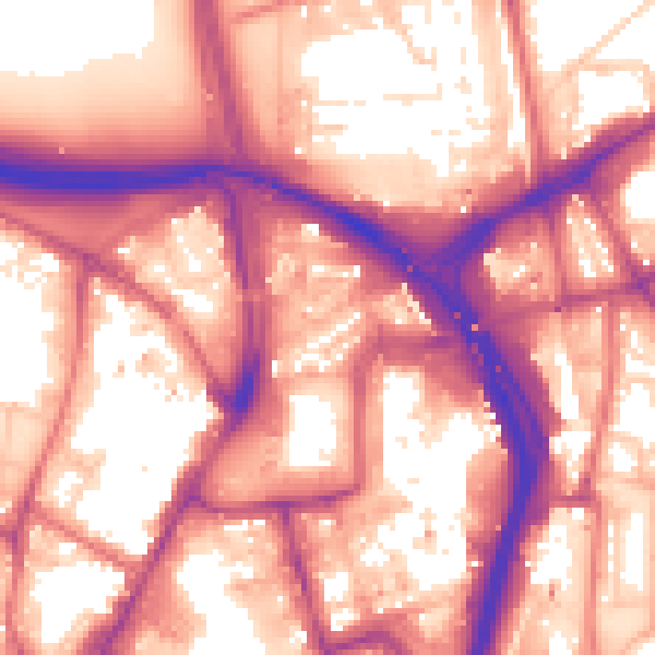 Daytime road noise heatmap for NE2 4PD