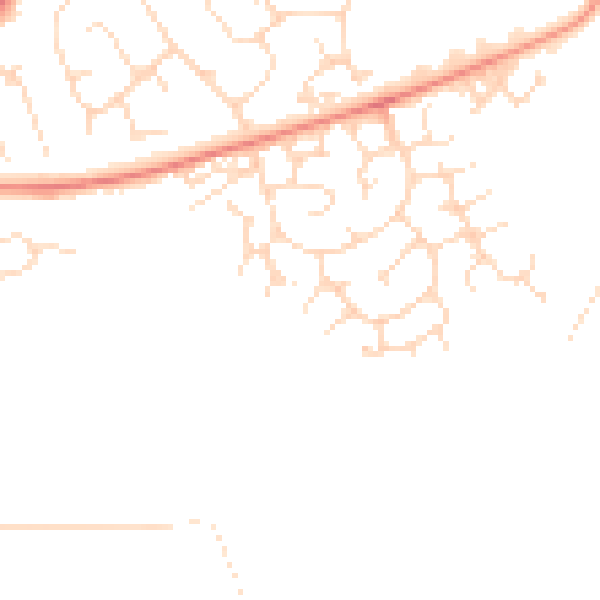 Daytime road noise heatmap for NG10 1PQ