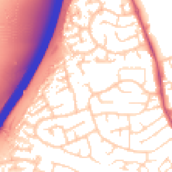 Daytime road noise heatmap for NG10 3HW