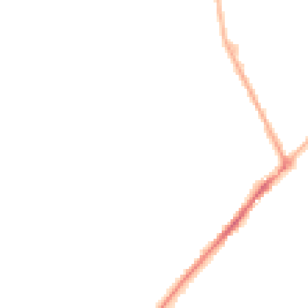 Night-time road noise heatmap for NG10 3PZ