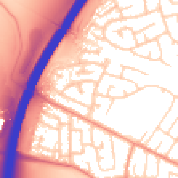 Daytime road noise heatmap for NG10 3TA
