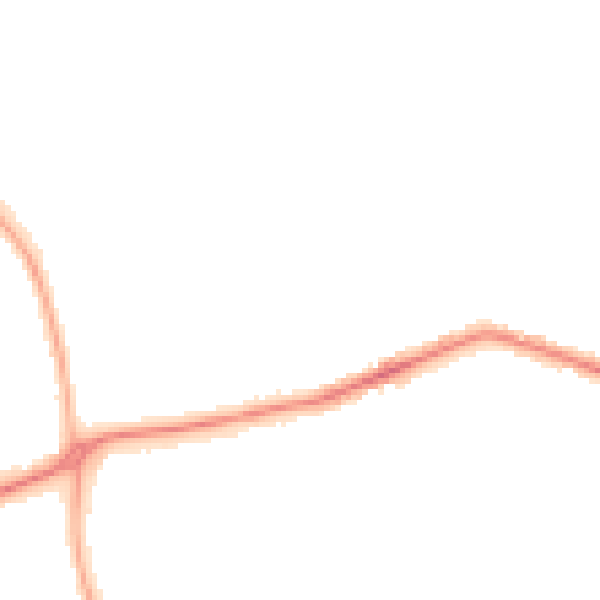 Night-time road noise heatmap for NG10 4BH