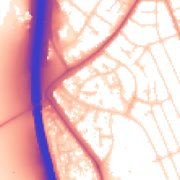 Daytime road noise heatmap for NG10 4DN