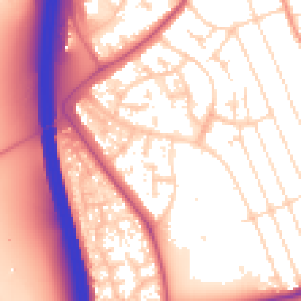 Daytime road noise heatmap for NG10 4DX