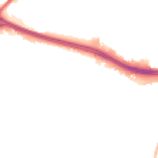 Night-time road noise heatmap for NG16 1AJ