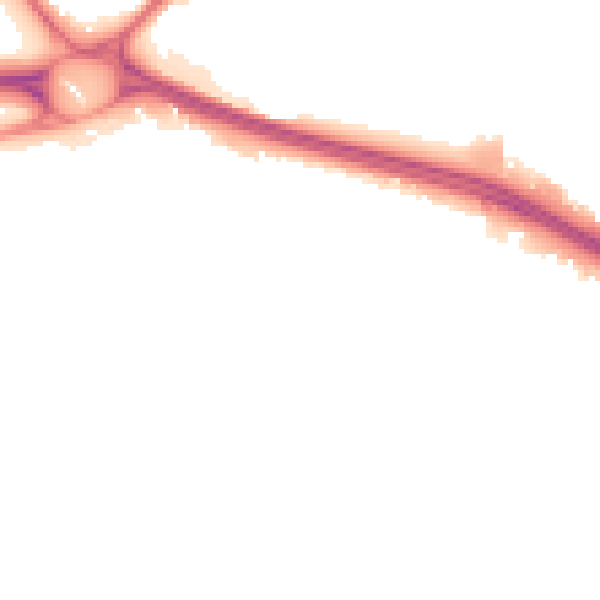 Night-time road noise heatmap for NG16 1AQ