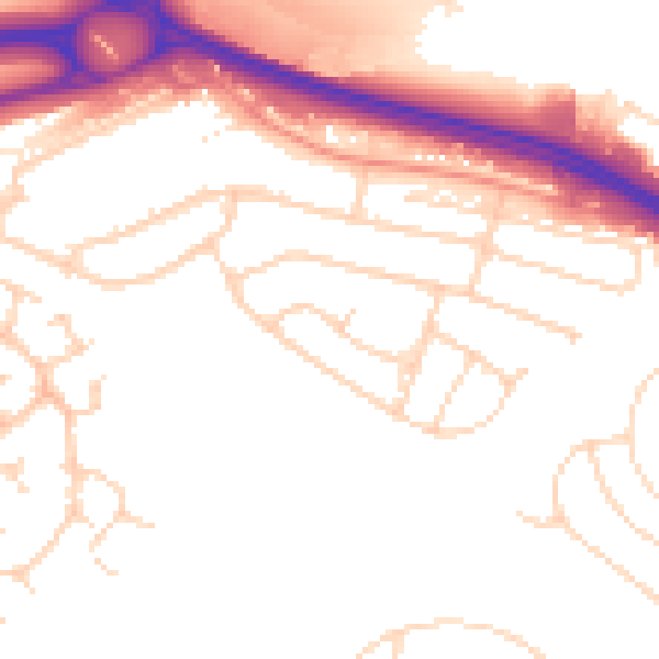 Daytime road noise heatmap for NG16 1AR