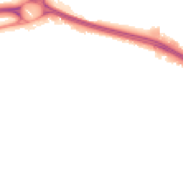 Night-time road noise heatmap for NG16 1AR