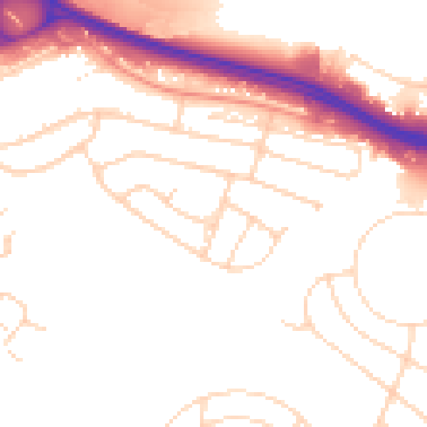 Daytime road noise heatmap for NG16 1AS