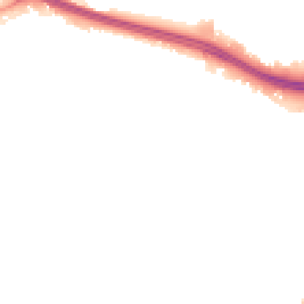 Night-time road noise heatmap for NG16 1AU