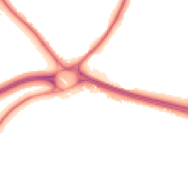 Night-time road noise heatmap for NG16 1BA