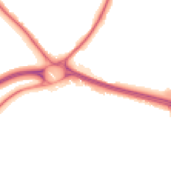 Night-time road noise heatmap for NG16 1BD