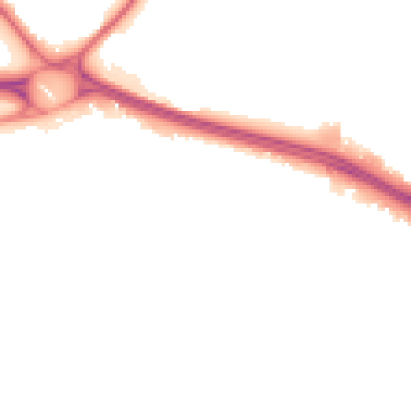 Night-time road noise heatmap for NG16 1BQ